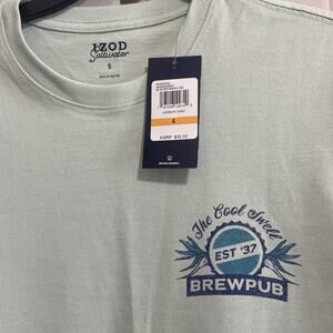 Izod Small Tee Shirt Saltwater Harbor‎ Gray Brewpub NWT
